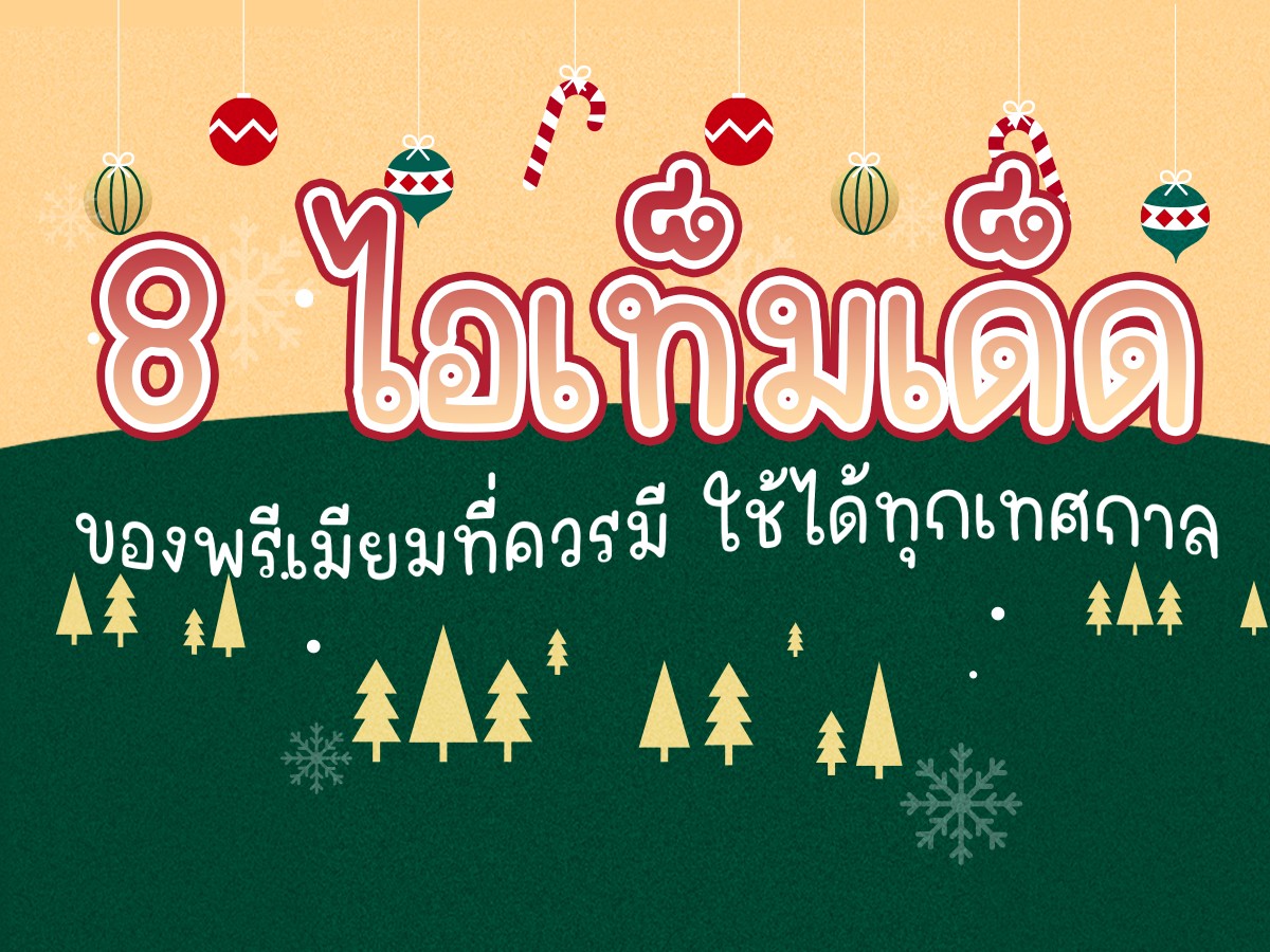 8 ไอเท็มเด็ด ของพรีเมียมที่ควรมี ใช้ได้ทุกเทศกาล